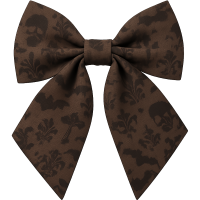 brown goth bow Discord emoji — free static PNG download