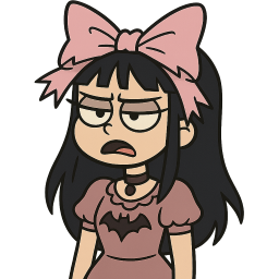 gothic girl Discord emoji — free static PNG download