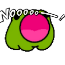nooooo froggo Discord emoji — free static PNG download