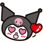 kuromi hearteyes Discord emoji — free static PNG download