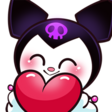 kuromi Discord emoji — free static PNG download