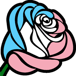 trans flower Discord emoji — free static PNG download