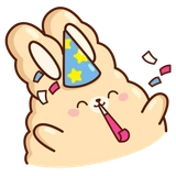 bunnyparty Discord emoji — free static PNG download