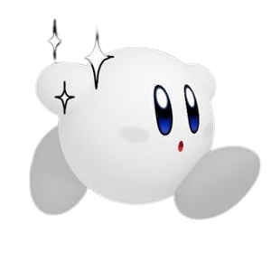white kirby Discord emoji — free static PNG download