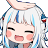 gawrgura pat Discord emoji — free static PNG download