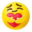 hug heart Discord emoji — free static PNG download