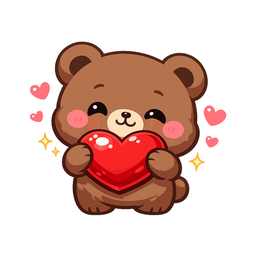 bearwithheart Discord emoji — free static PNG download