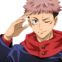 yuji salute Discord emoji — free static PNG download