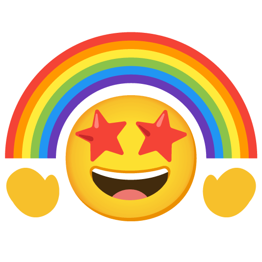 love rainbow Discord emoji — free static PNG download