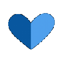 darkblueandlightblueheart Discord emoji — free animated GIF download