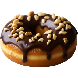 chocolate donut Discord emoji — free static PNG download