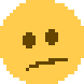 b face with diagonal mouth Discord emoji — free static PNG download