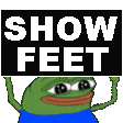 showfeetpepe Discord emoji — free static PNG download