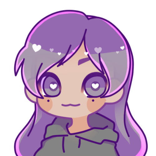 purple hair girl 6 Discord emoji — free static PNG download
