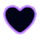 purplenblackglowheart Discord emoji — free animated GIF download