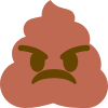 angry poop Discord emoji — free static PNG download