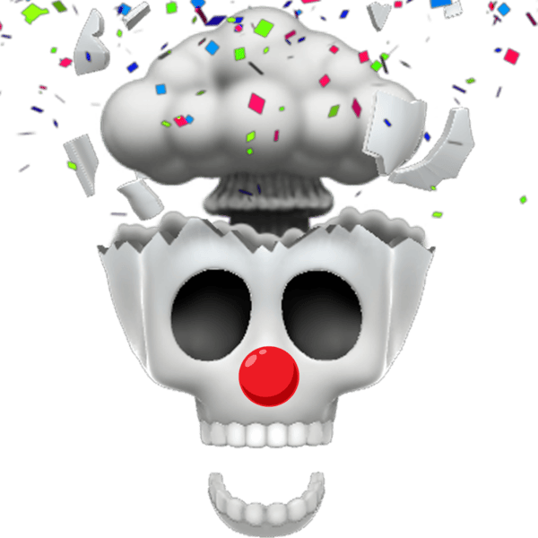 clownmindblownskull Discord emoji — free static PNG download