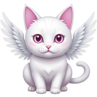 whitecatangelwithwings Discord emoji — free static PNG download
