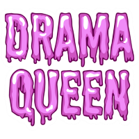 drama queen text Discord emoji — free static PNG download