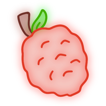neon lychee Discord emoji — free static PNG download