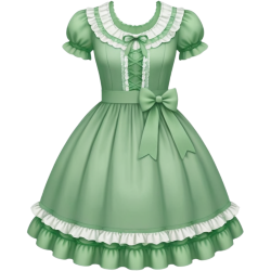 whitegreenlolitadress Discord emoji — free static PNG download
