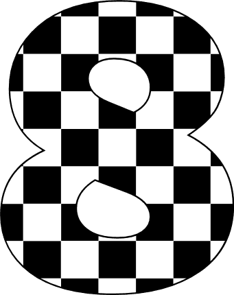 checkered eight Discord emoji — free static PNG download