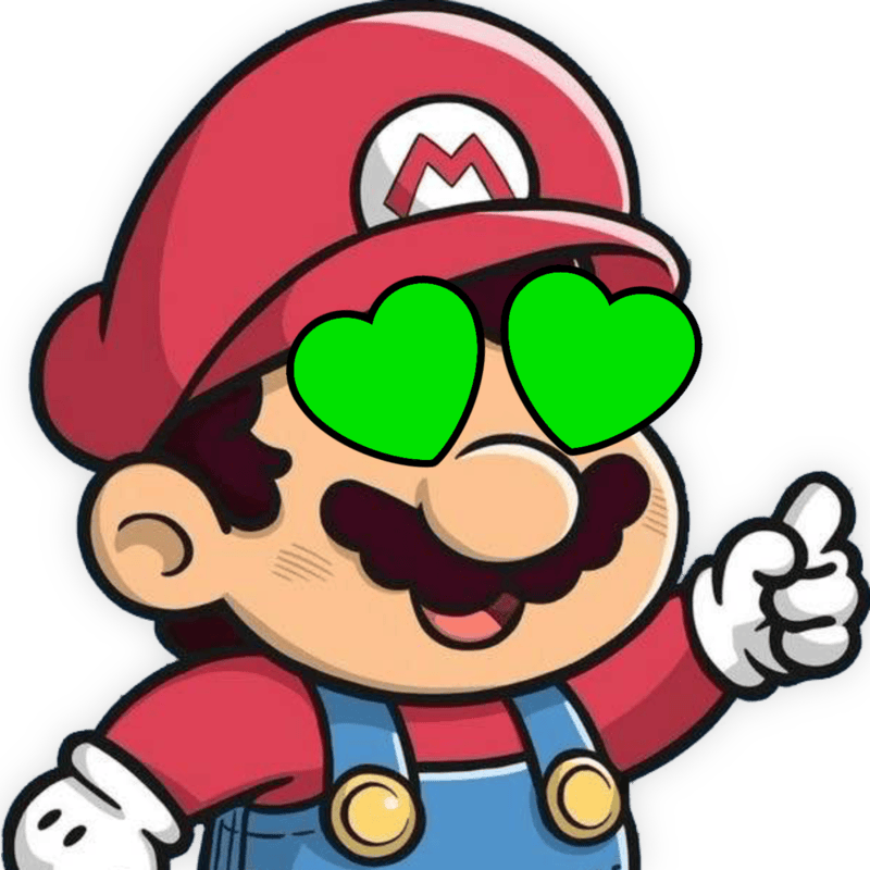 mario heartgreeneyes Discord emoji — free static PNG download