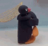pingu hugging Discord emoji — free animated GIF download