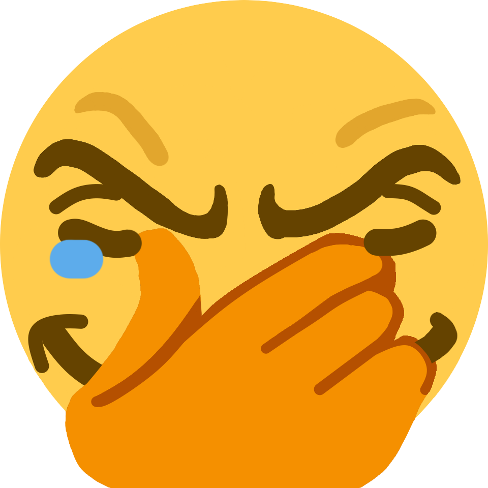 smug crying facepalm Discord emoji — free static PNG download