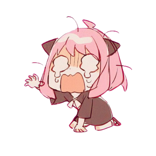 anya crying Discord emoji — free static PNG download