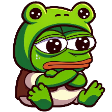 pepe grumpy pout Discord emoji — free static PNG download