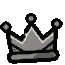 crown grey Discord emoji — free animated GIF download