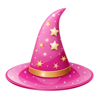 starrypinkwizardhat Discord emoji — free static PNG download
