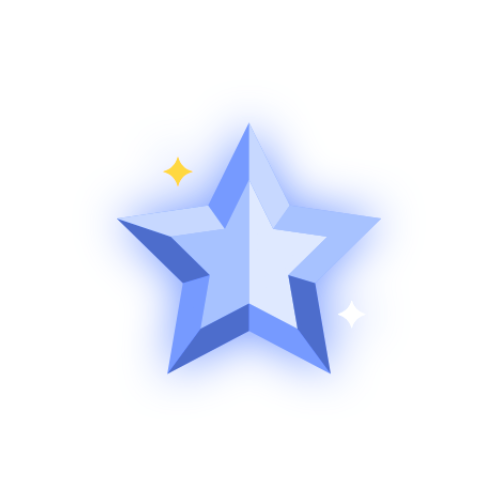 blue star Discord emoji — free static PNG download