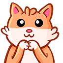 cat shy Discord emoji — free static PNG download