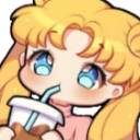 usagi drinking Discord emoji — free static PNG download