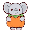 pumpkin elephant Discord emoji — free static PNG download