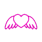 pink angel heart Discord emoji — free animated GIF download