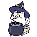 wizard cat2 Discord emoji — free static PNG download