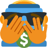 money cool hiding idk guy Discord emoji — free static PNG download