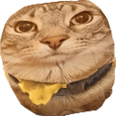 cat burger Discord emoji — free static PNG download