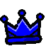 crown darkblue Discord emoji — free animated GIF download