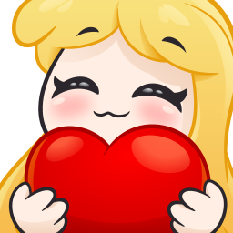 blondegirlheart Discord emoji — free static PNG download