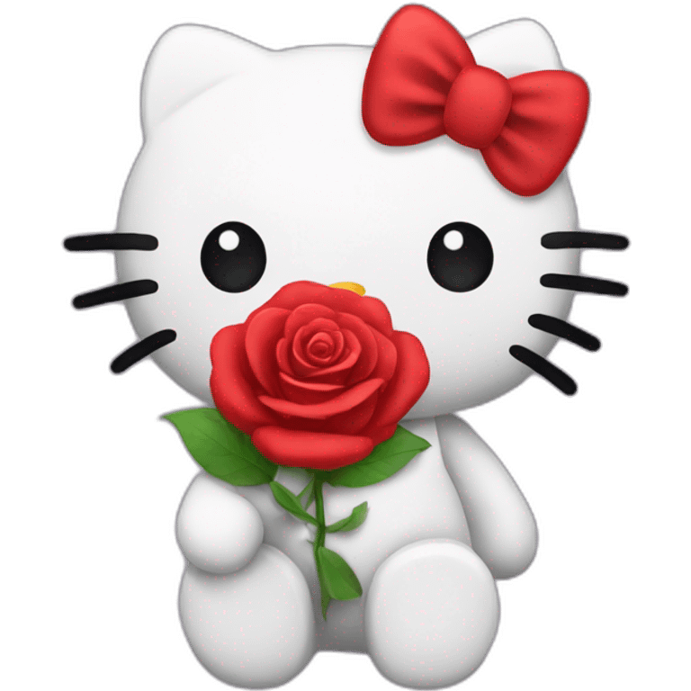 hellokittywithrose Discord emoji — free static PNG download