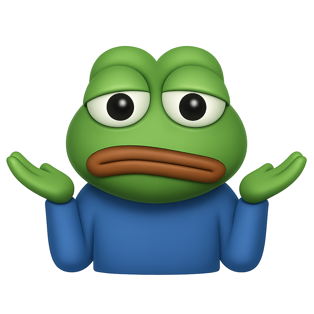 pepe shrug Discord emoji — free static PNG download