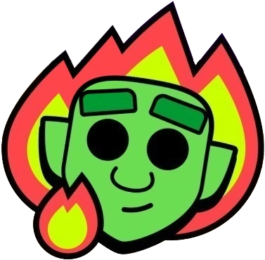 goblin fire Discord emoji — free static PNG download