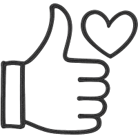 heart thumb Discord emoji — free static PNG download