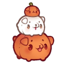 autumn pumpkin pups Discord emoji — free static PNG download