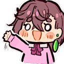 gifmomo wave Discord emoji — free animated GIF download