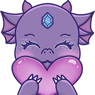 dragon heart Discord emoji — free static PNG download